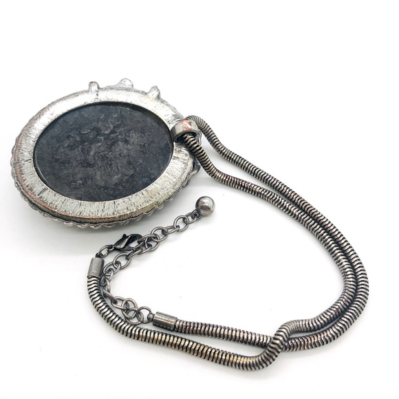 Vintage Ornate Nouveau Huge Pendant Necklace - Picture 5 of 12